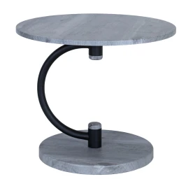 Стол журнальный Дуэт 13 черный/орех гикори грей