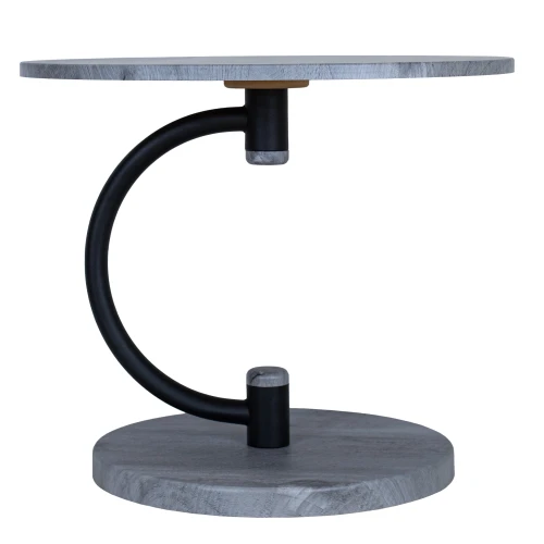 Стол журнальный Дуэт 13 черный/орех гикори грей