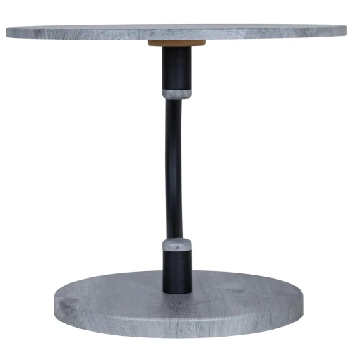 Стол журнальный Дуэт 13 черный/орех гикори грей