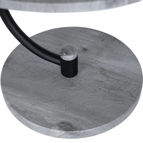 Стол журнальный Дуэт 13 черный/орех гикори грей