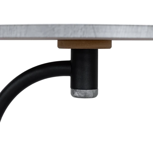 Стол журнальный Дуэт 13 черный/орех гикори грей