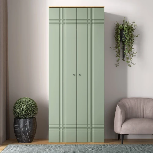 Шкаф Вега Саксония 90, серо-зеленый