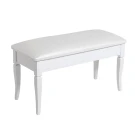 Банкетка Вивальди М с ящиком белый, ткань экокожа белый