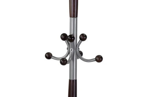 Вешалка напольная Д 1 металлик/ венге