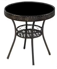 Стол из искусственного ротанга D.58 Фуджи «Fuji» шоколад арт.