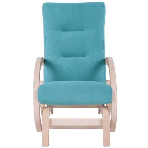 Кресло-качалка маятник Мэтисон ткань минт, каркас береза белая