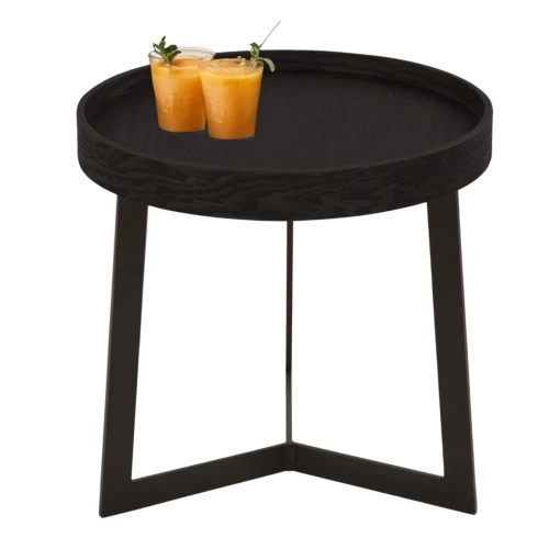Стол журнальный Орбита 1 черный матовый