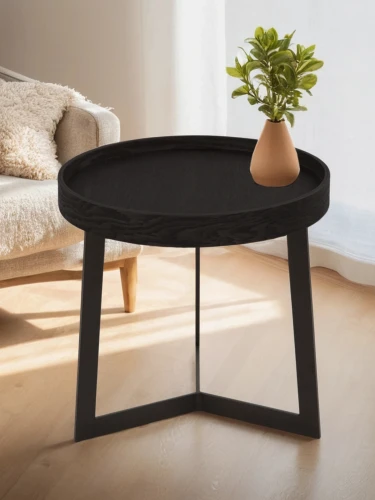 Стол журнальный Орбита 1 черный матовый