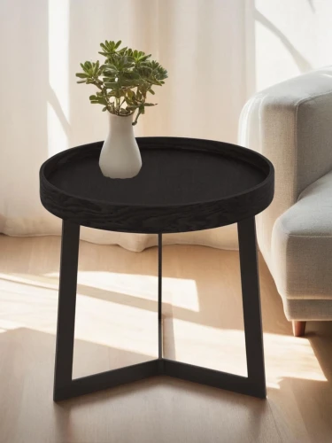 Стол журнальный Орбита 1 черный матовый