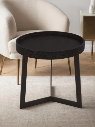 Стол журнальный Орбита 1 черный матовый