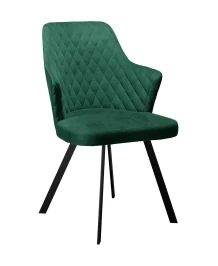 Стул DikLine 345 K13 изумруд, ножки черные