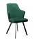 Стул DikLine 345 K13 изумруд, ножки черные
