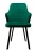Стул DikLine 345 K13 изумруд, ножки черные