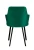 Стул DikLine 345 K13 изумруд, ножки черные