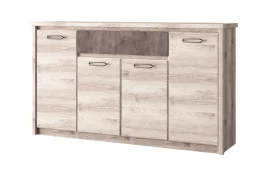 Тумба 4D1S, JAZZ, цвет Каштан найроби/Оникс