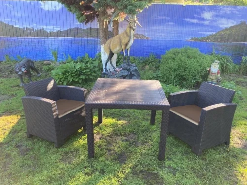 Комплект мебели под искусственный ротанг для отдыха Калифорния «California 2+1» арт.77787/8422