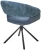 Стул EMBER 360 град. поворот. 7525-56 Синий, велюр/ ENJOY-315 Синий, ткань/ Черный, ®DISAUR