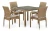 Комплект плетеной мебели T257B/Y379B-W65 Light Brown (4+1)