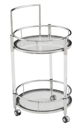 Столик сервировочный Моника ЕТ-221, 54х88 см, акрил/серебро