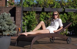 Шезлонг Monaco (темно-коричневый)