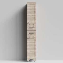 Пенал Адам 30 напольный, Дубослив ореховый светлый ПВХ 3445, правый