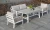 "Сан Ремо" кресло плетеное из роупа садовое, каркас алюминий белый, роуп бежевый, ткань бежевая