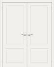 Двустворчатая межкомнатная дверь BRAVO Граффити-12 Whitey