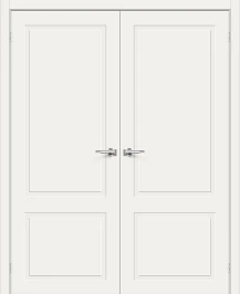 Двустворчатая межкомнатная дверь BRAVO Граффити-12 Whitey