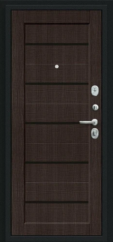 Входная дверь BRAVO Борн Букле черное/Wenge Veralinga