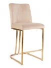 Стул барный Пресли BC-3024, бежевый/матовое золото Стул барный Пресли BC-3024, бежевый/матовое золото
