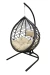 Кресло подвесное Вирджиния арт.D3414-МТ003 (стойка+основание.черн.,корзн.темн-корич.,подуш.беж. 3уп. (В))