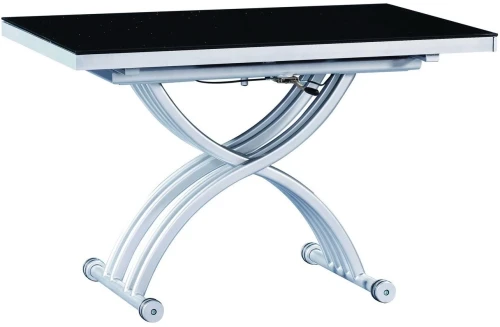 Cтол-трансформер 2109-3 черное стекло