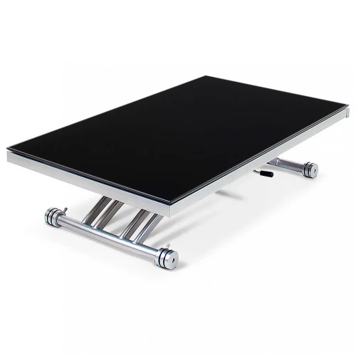 Cтол-трансформер 2109-3 черное стекло