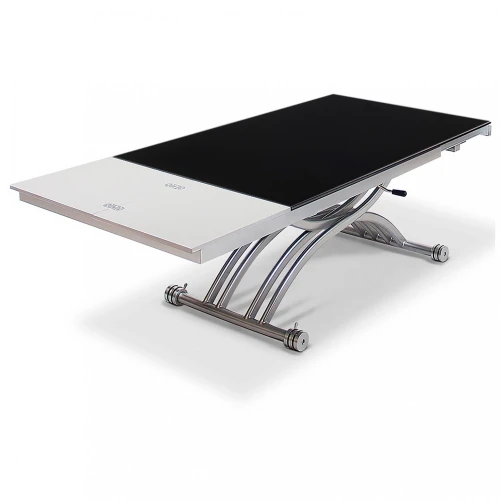 Cтол-трансформер 2109-3 черное стекло