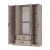 Шкаф 4-х створчатый Титан, Дуб смоки