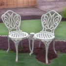 Стул из литого алюминия ФЕНИКС «FENIX»  -  White