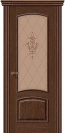 Межкомнатная дверь шпон BRAVO Амальфи Т-32 (Виски) Худ.