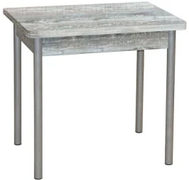 Эко 80х60 стол обеденный раскладной / бетон темный/металлик