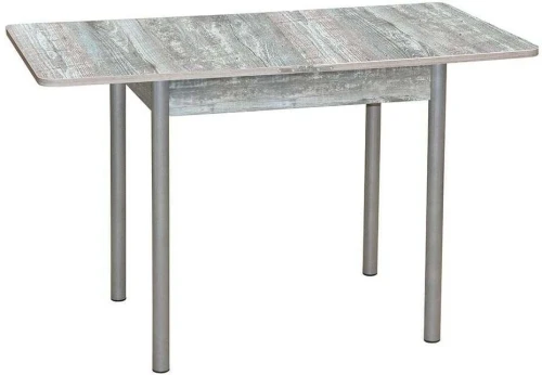 Эко 80х60 стол обеденный раскладной / бетон темный/металлик