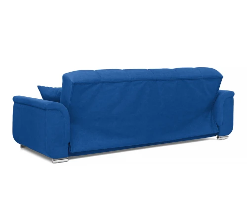 Диван прямой, книжка "Стамбул" флок  синий, 120 ППУ+НПБ