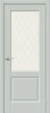 Межкомнатная дверь эмалит mr.wood Неоклассик-33 Grey Matt White Сrystal