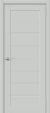 Межкомнатная дверь ПЭТ BRAVO Браво-20 Grey Silk