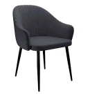 Стул DikLine 440 TW11 серый, ножки черные Стул DikLine 440 TW11 серый, ножки черные