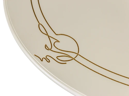 Стол журнальный Овация (М) слоновая кость/золото