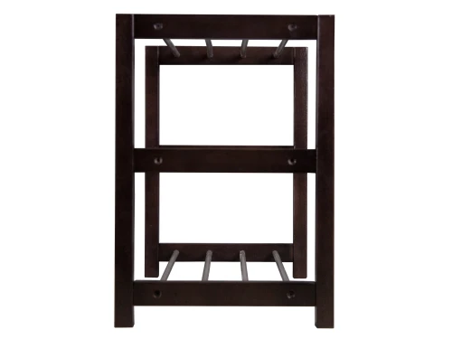 Тумба для обуви Дольче темно-коричневый/металлик