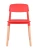 GH106/DC456 Стул пластиковый, КРАСНЫЙ, каркас бук