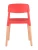 GH106/DC456 Стул пластиковый, КРАСНЫЙ, каркас бук