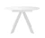 Стол DikLine SKC110 d1100 Керамика Белый мрамор/подстолье белое/опоры белые