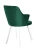 Стул DikLine 345 K13 изумруд, ножки белые