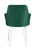 Стул DikLine 345 K13 изумруд, ножки белые
